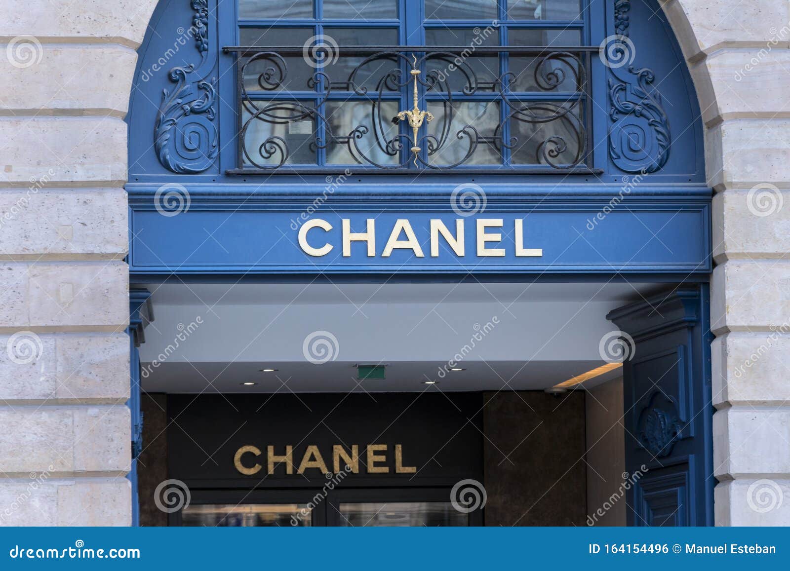Chanel Logo on Chanel Store Editorial Photo - Image of word