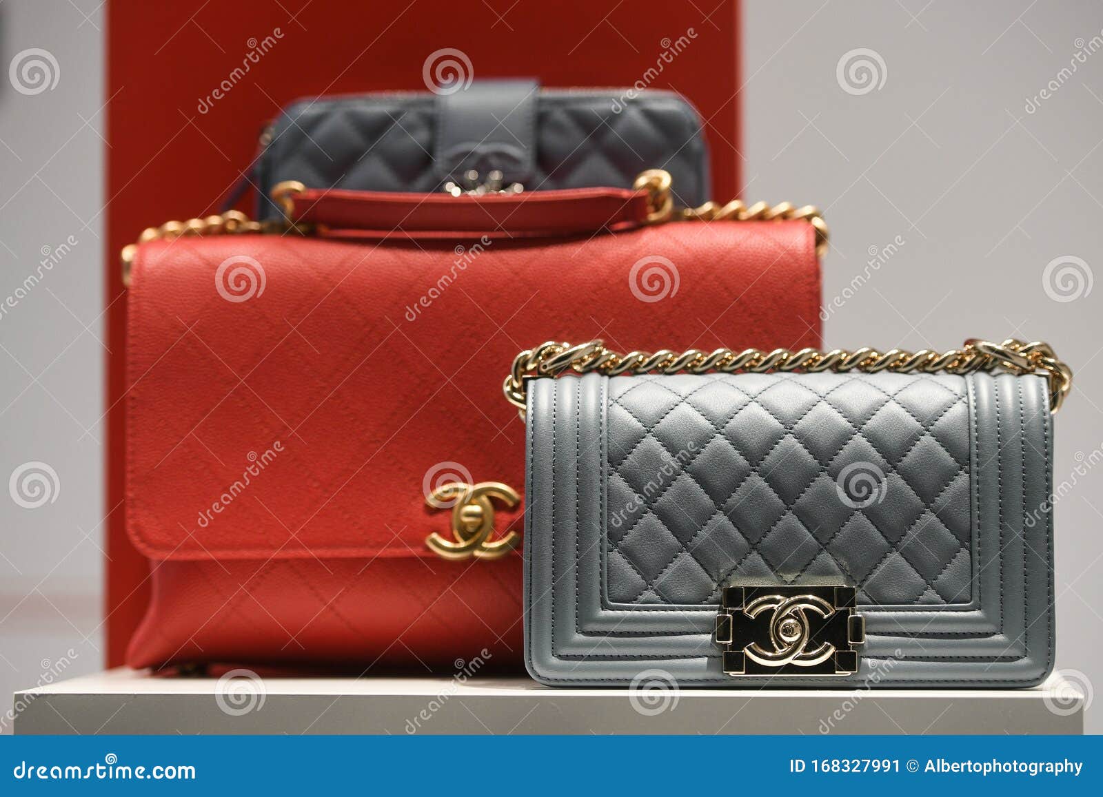 Chanel Luxury Accesories And Clothing In A Store In Milan Editorial Photo Image Of Colour Color