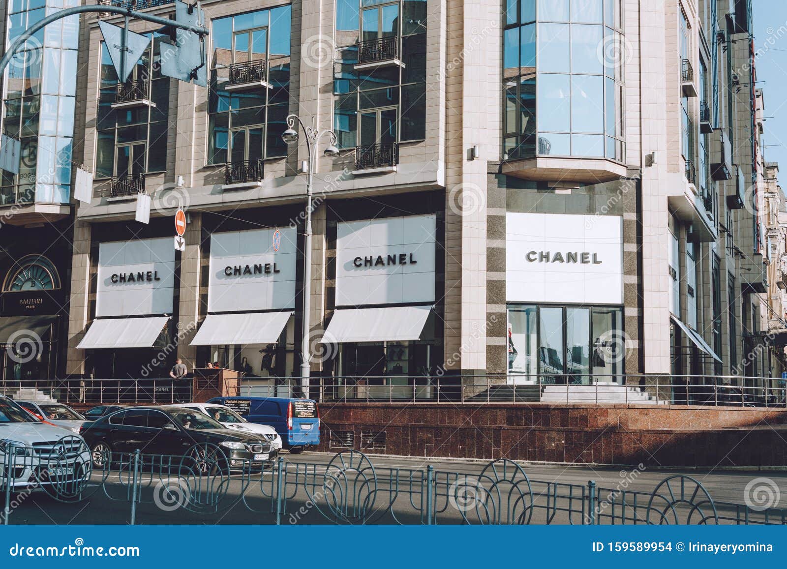 Chanel Shop Display Window Kiev Street. Signboard Logo Brend Sign and Showcase Window Chanel Store, Shop, Mall, Editorial Stock Image - Image of franchise, commerce: 159589954