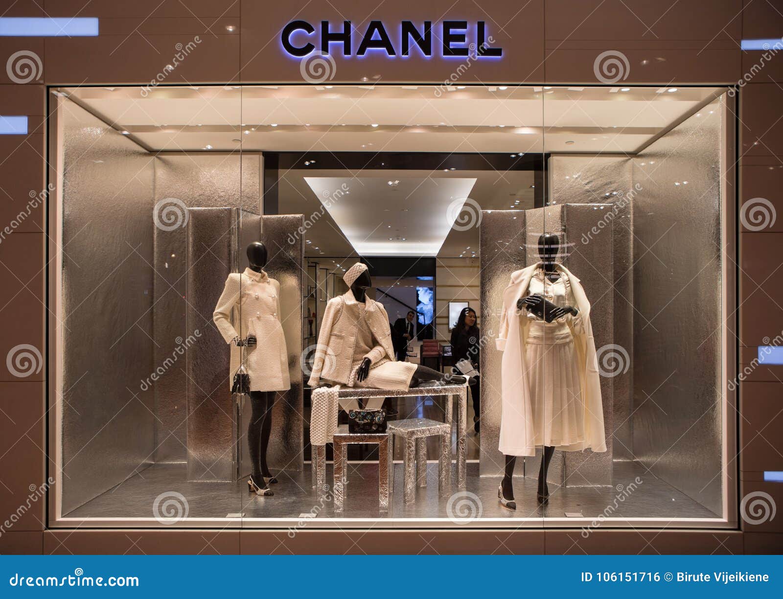 Chanel Shop In Paris, Printemps Shopping Centre Editorial Photo - Image of brand, france: 106151716