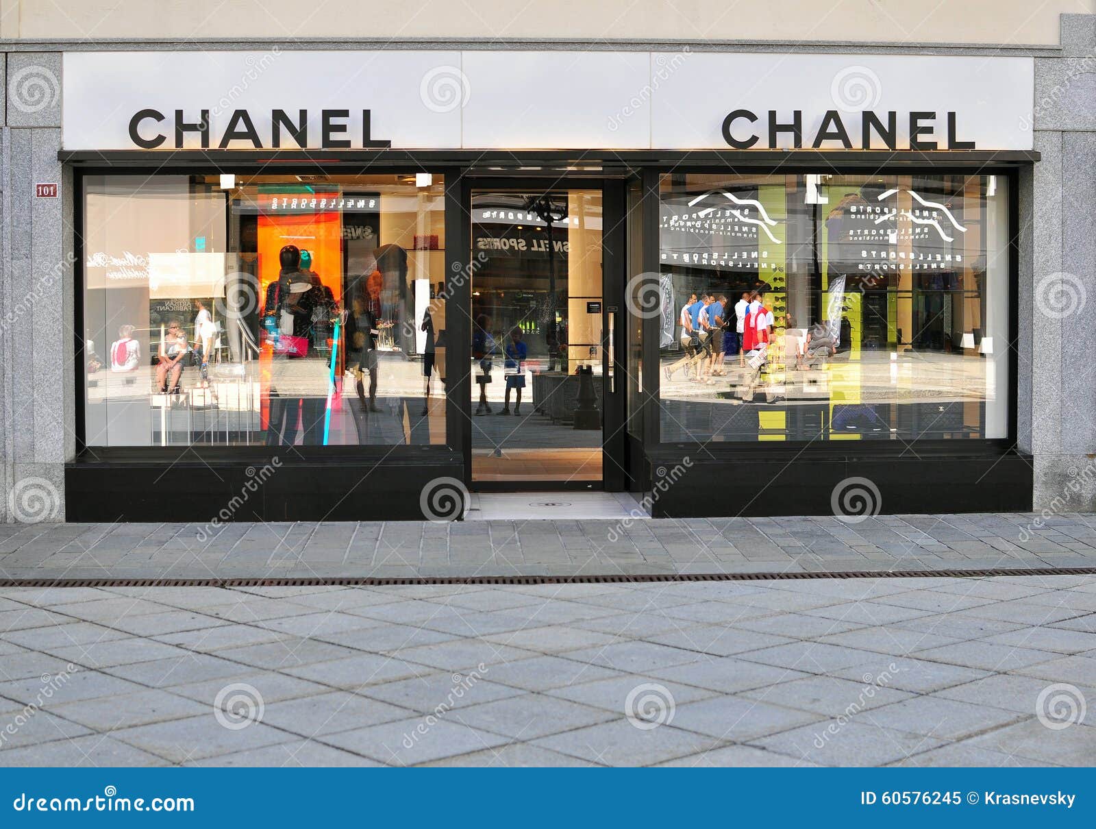 Chanel boutique exterior editorial photography. Image of luxury - 45299252
