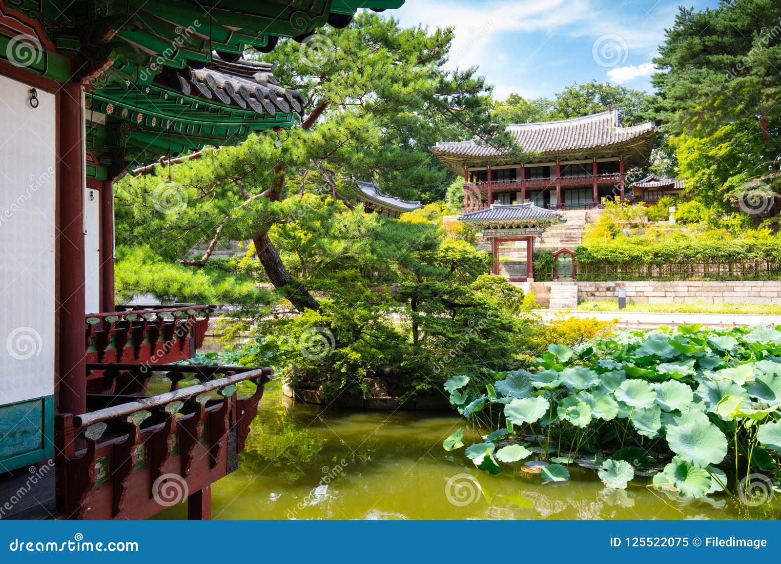 Changdeokgung Palace Secret Garden Stock Image Image Of Light