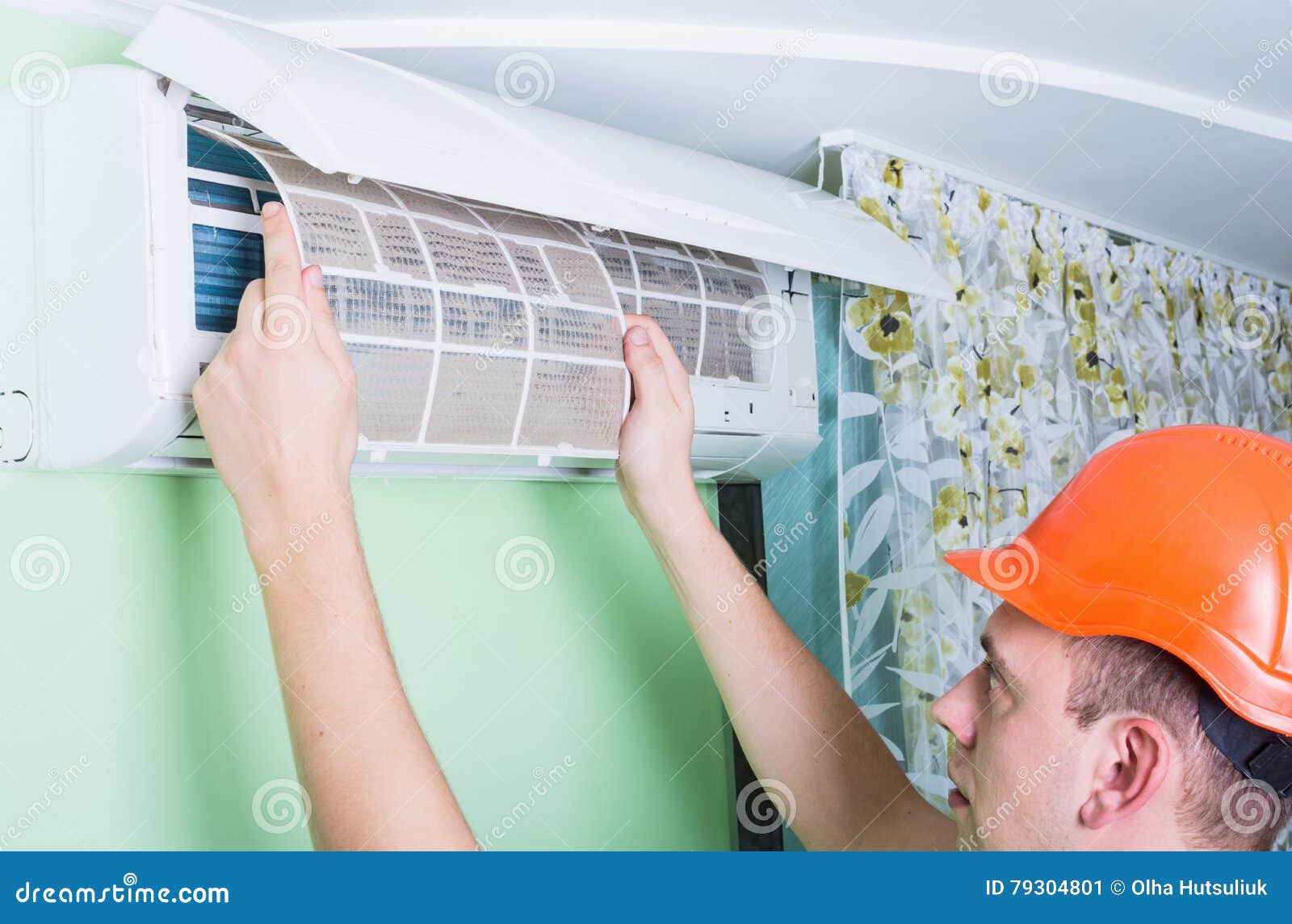 Change Air Conditioner Filter Stock Image Image of condition, clean