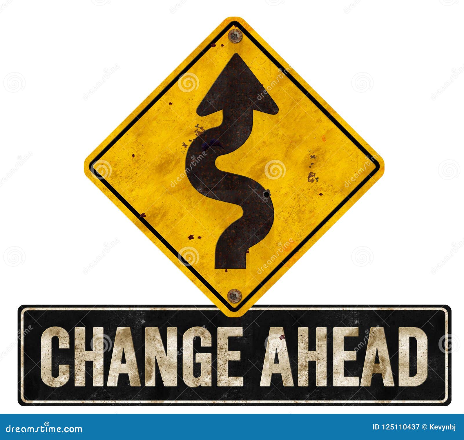 change changes ahead sign detour road arrow