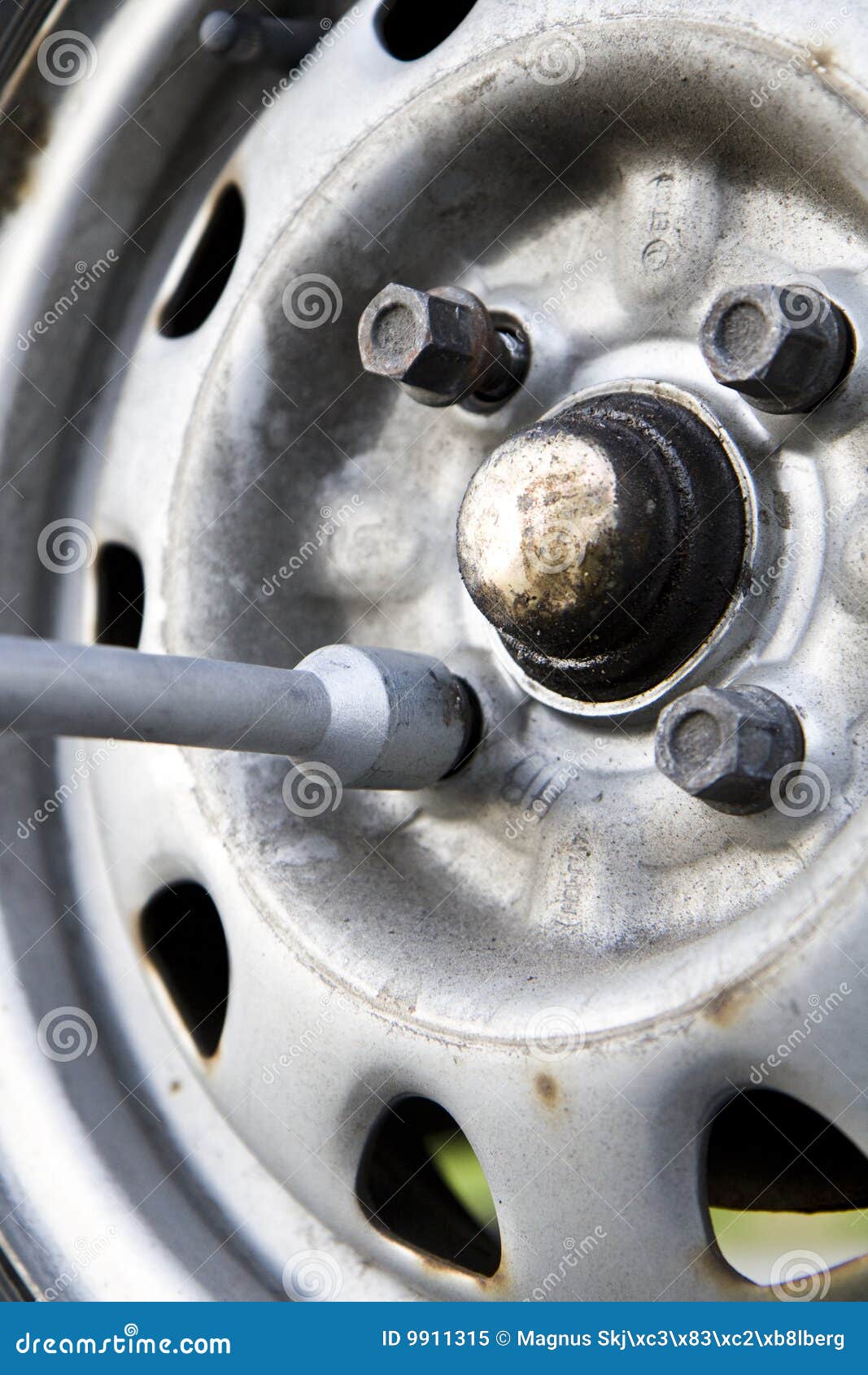 Changing tires and bolts stock image. Image of flat, punctured 9911315