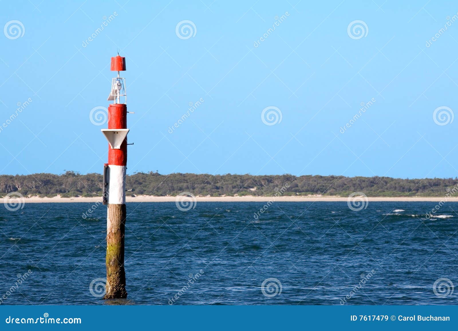 Channel Marker stock image. Image of coastal, safe, beach 7617479