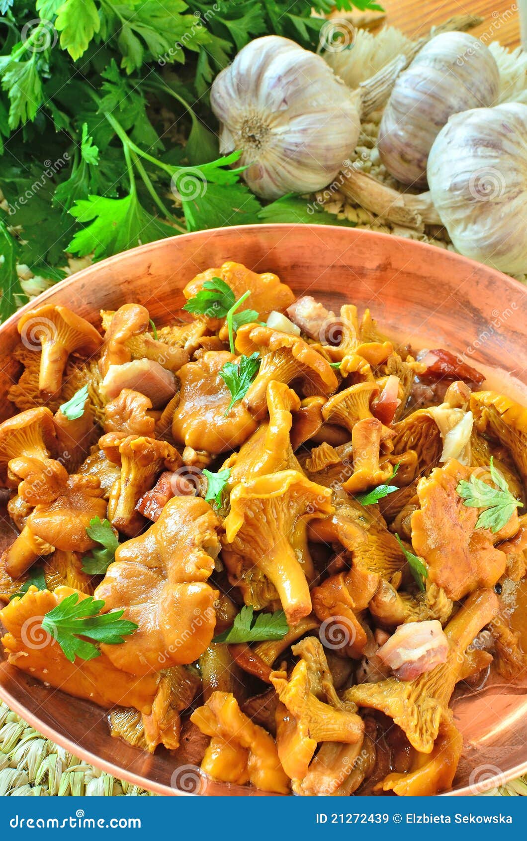 Chanterelles stock image. Image of cooked, wild, nutrient 21272439