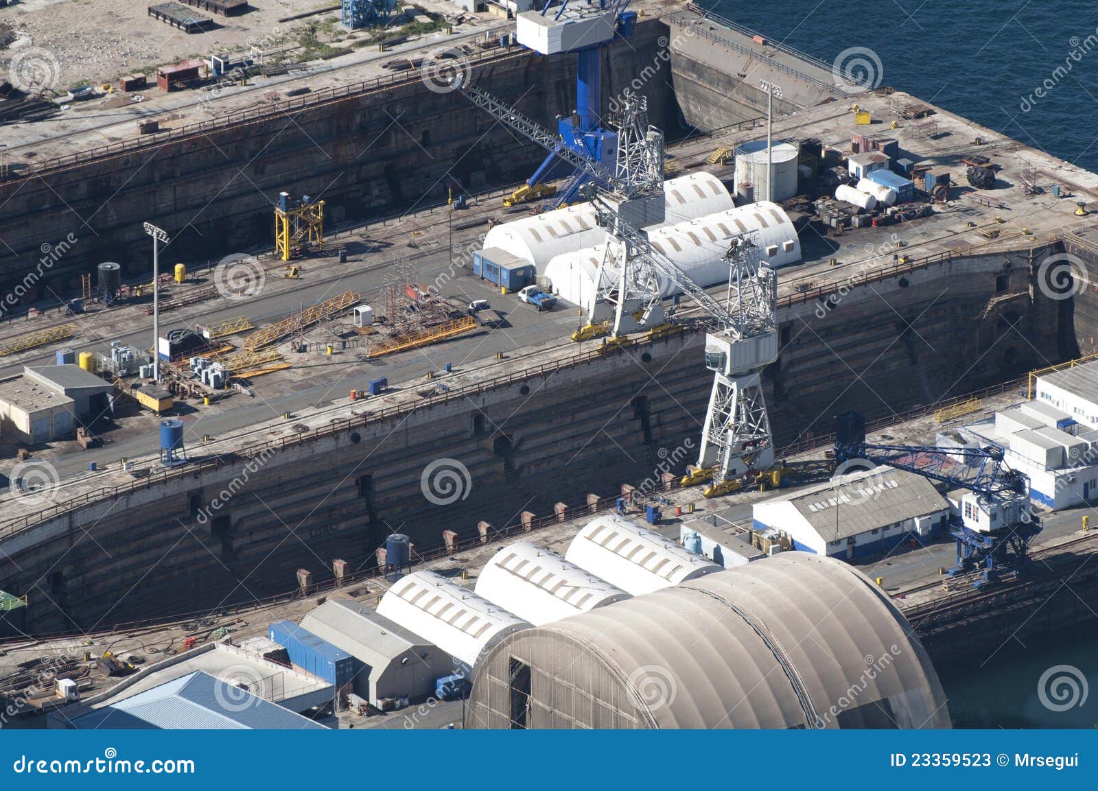 Chantier De Construction De Navires Du Gibraltar De Ciavant Image