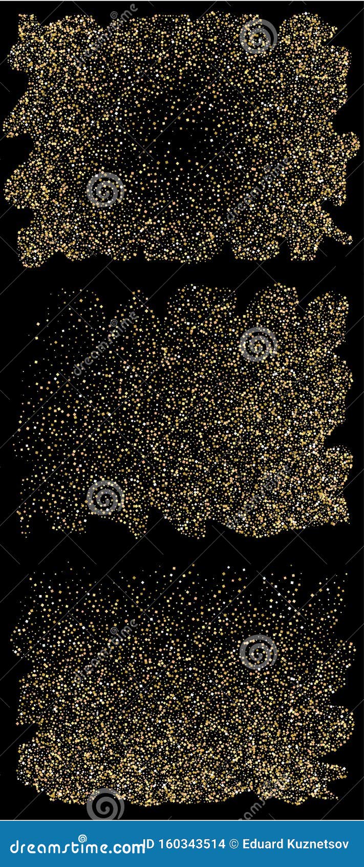 chaotic triangles on black background