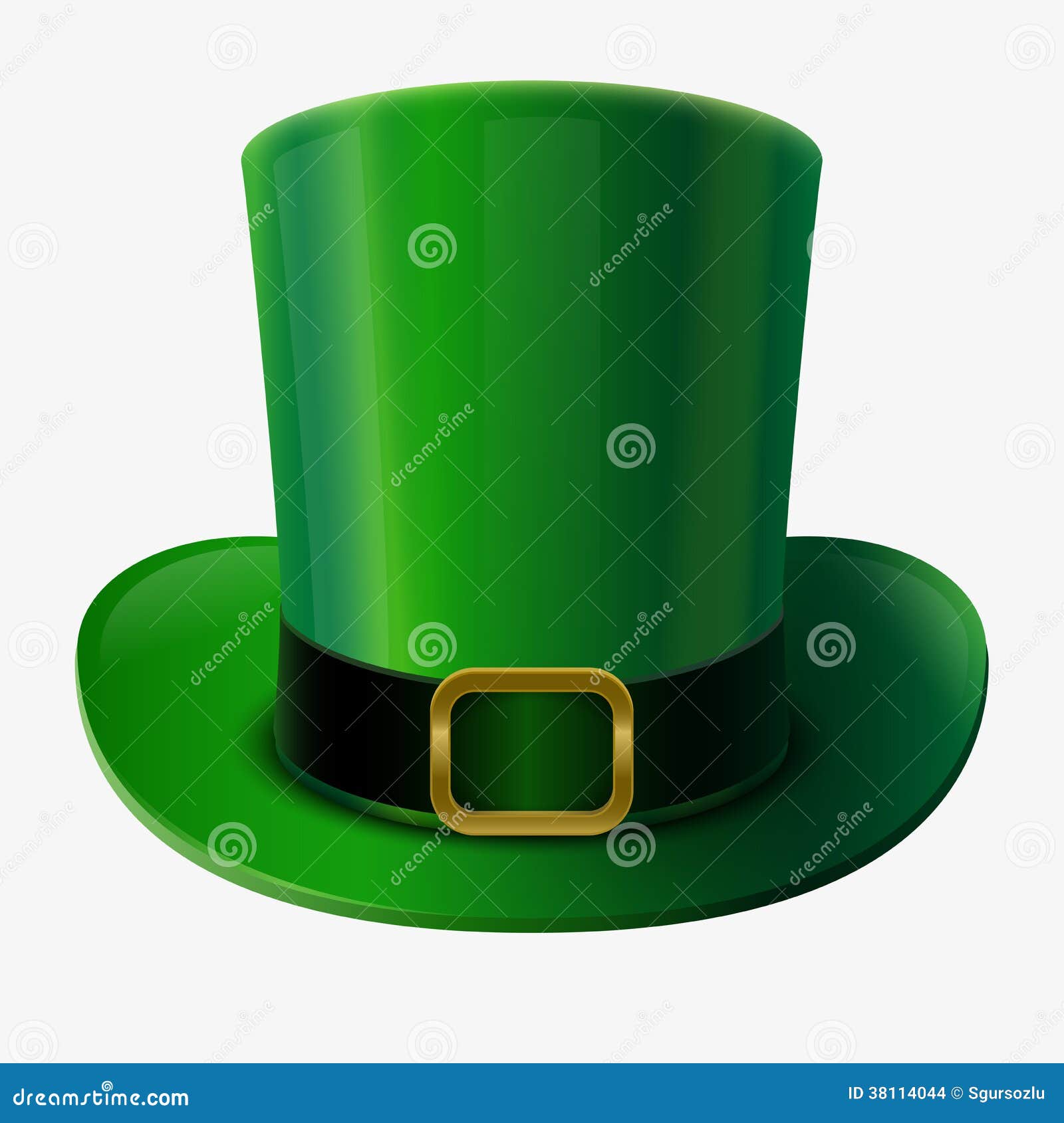 Chapéu de duende verde ilustração do vetor. Ilustração de chapéu - 38114044, image size:1600x1690