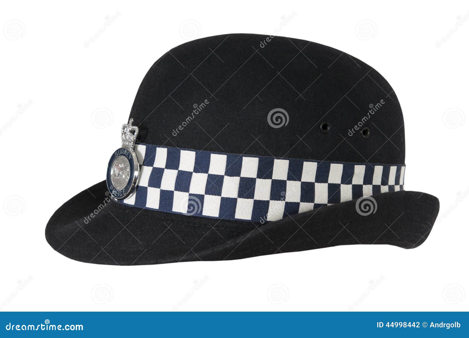 Chapeau De Policier Britannique Photo stock - Image du capuchon, blanc:  44998442
