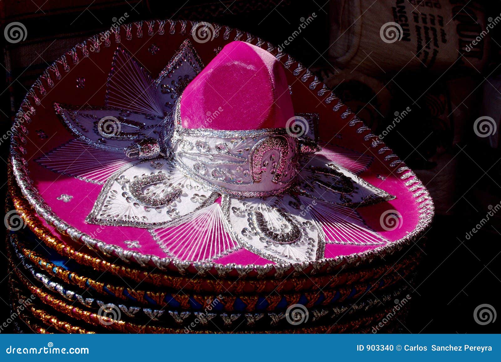 Pinata Chapeau Mexicain Cactus Guitare Et Maraca | Vecteur Gratuite