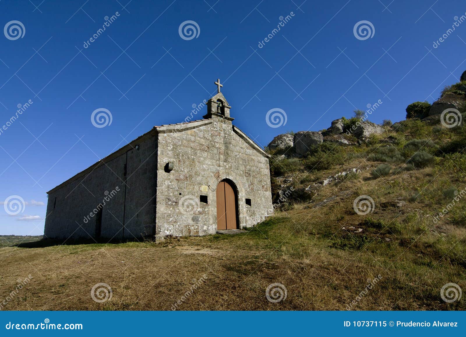 Chapel on the hill stock image. Image of belief, religion 10737115