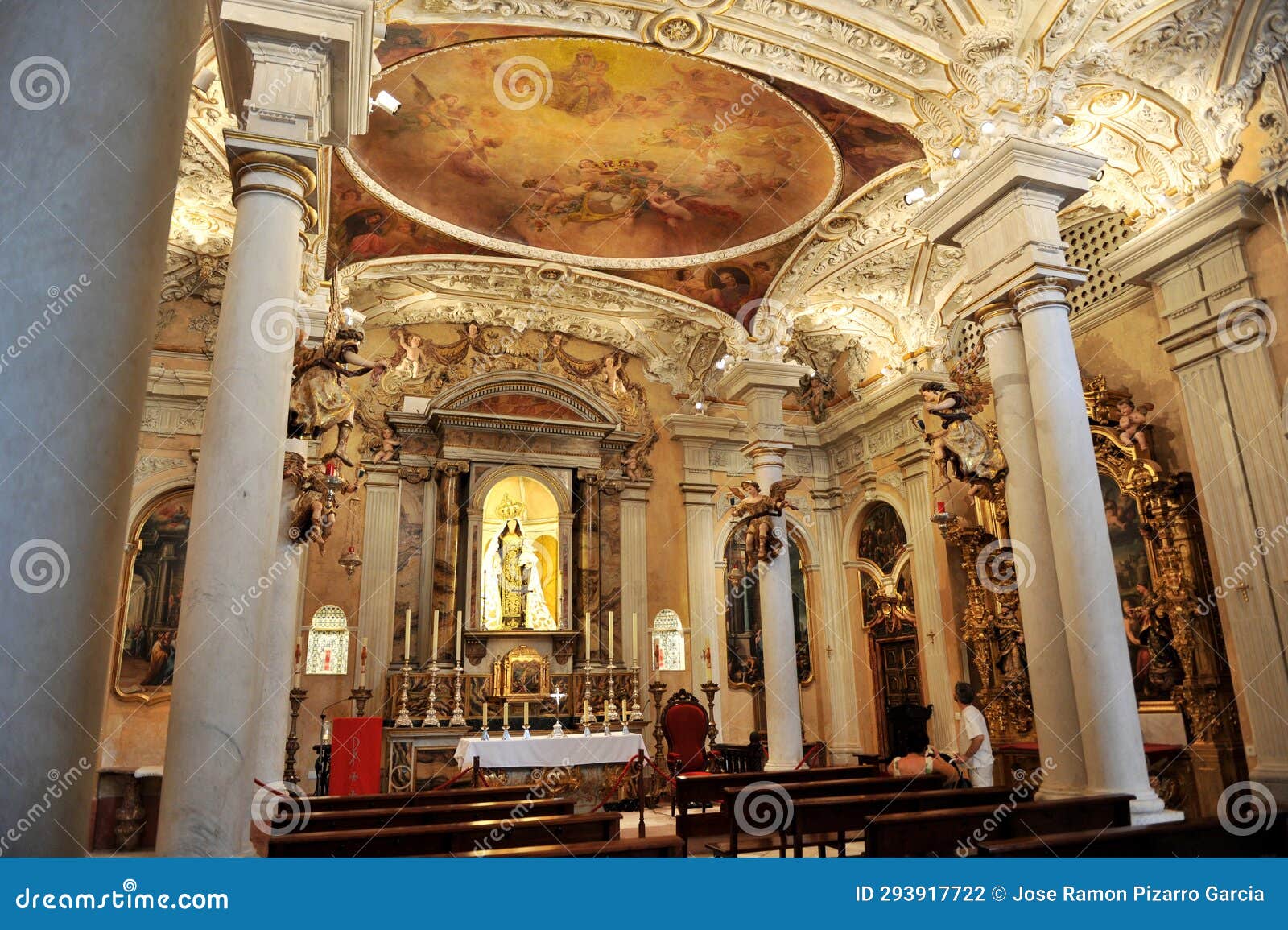 chapel of our lady of carmen in the hospital of women (hospital de mujeres), cadiz, andalusia, spain