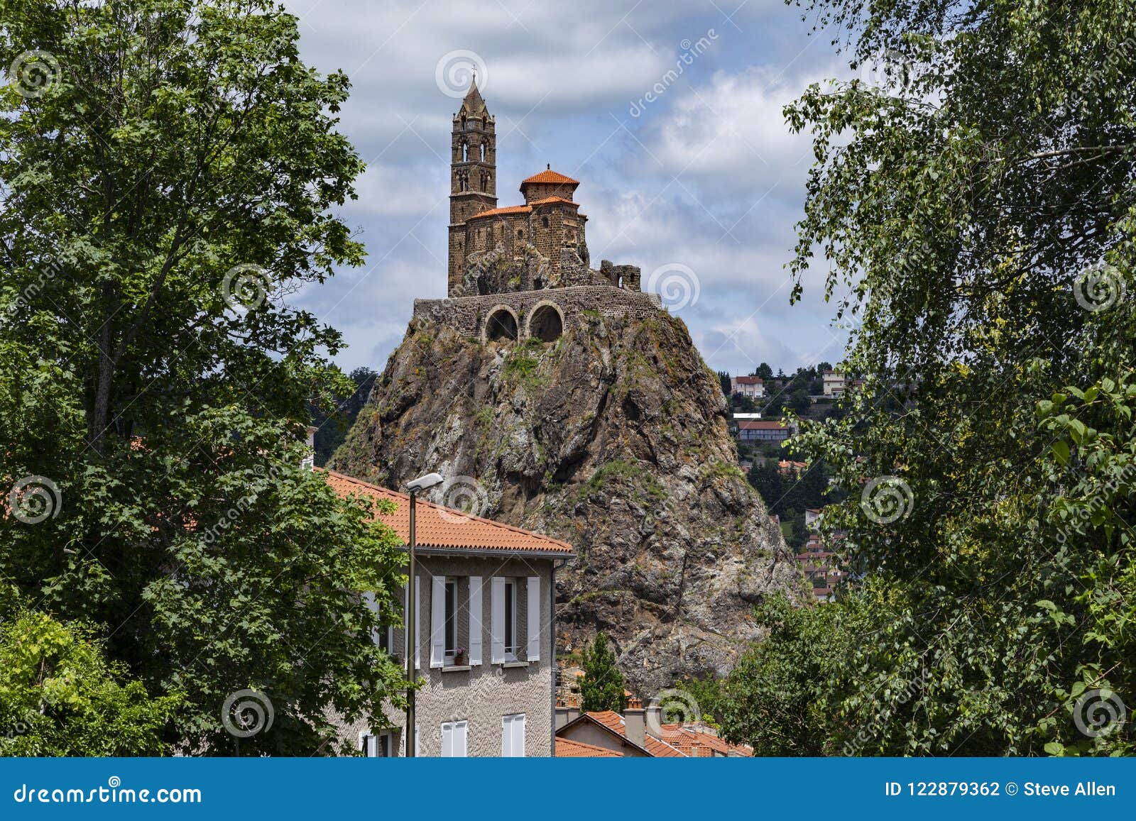 Chapel of St Michel-d Aiguilhe - Le Puy-en-Velay - France Stock Photo ...