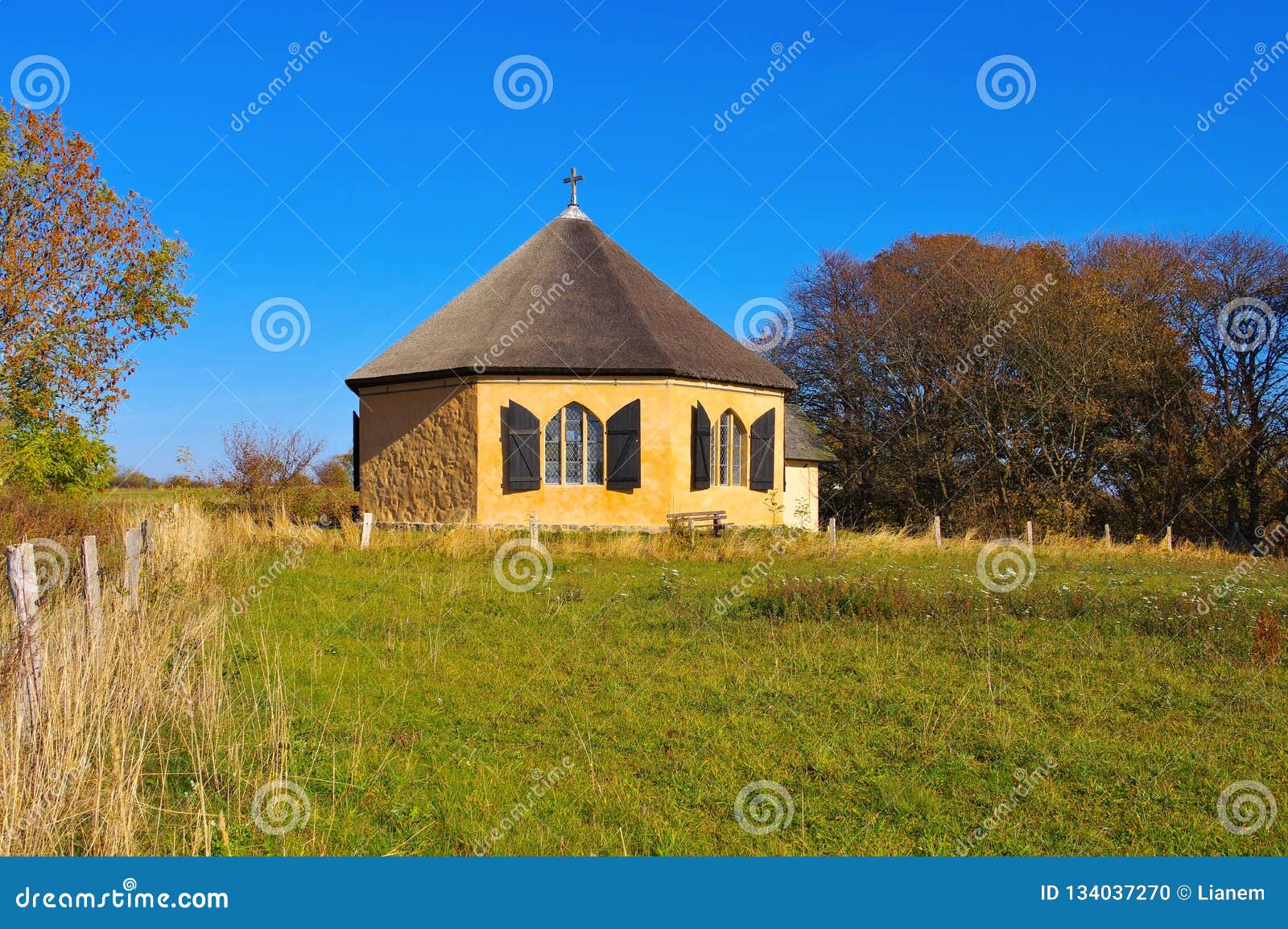 chapel vitt near kap arkona, ruegen in germany