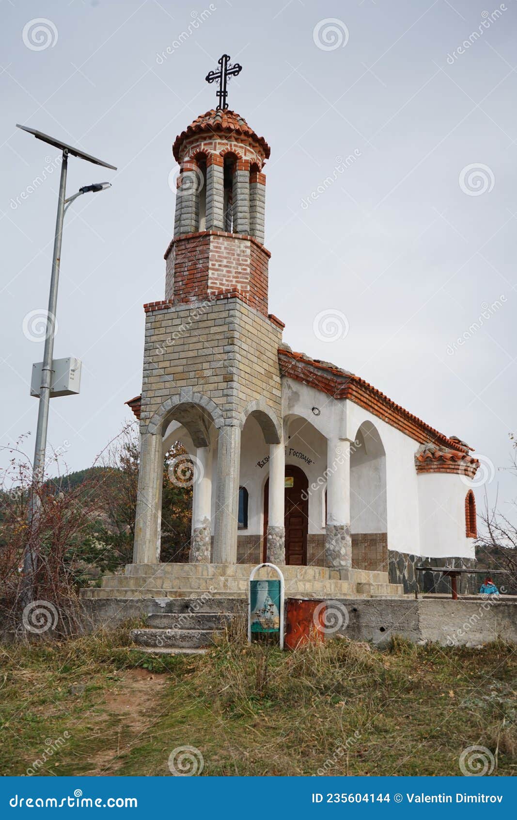 chapel "ascension" between the village of borovo and krastova gora.  rodopa mountain