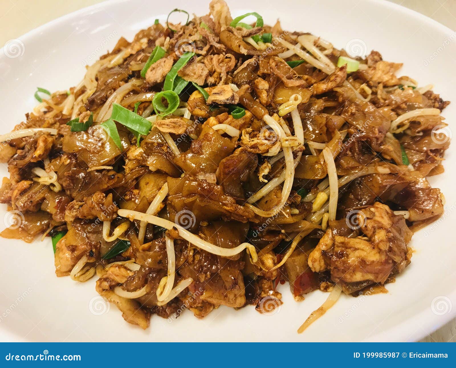 Penang Char Kway Teow Noodles Malaysia Famous Dish Stock Image Image Of Delicious Classic 199985987