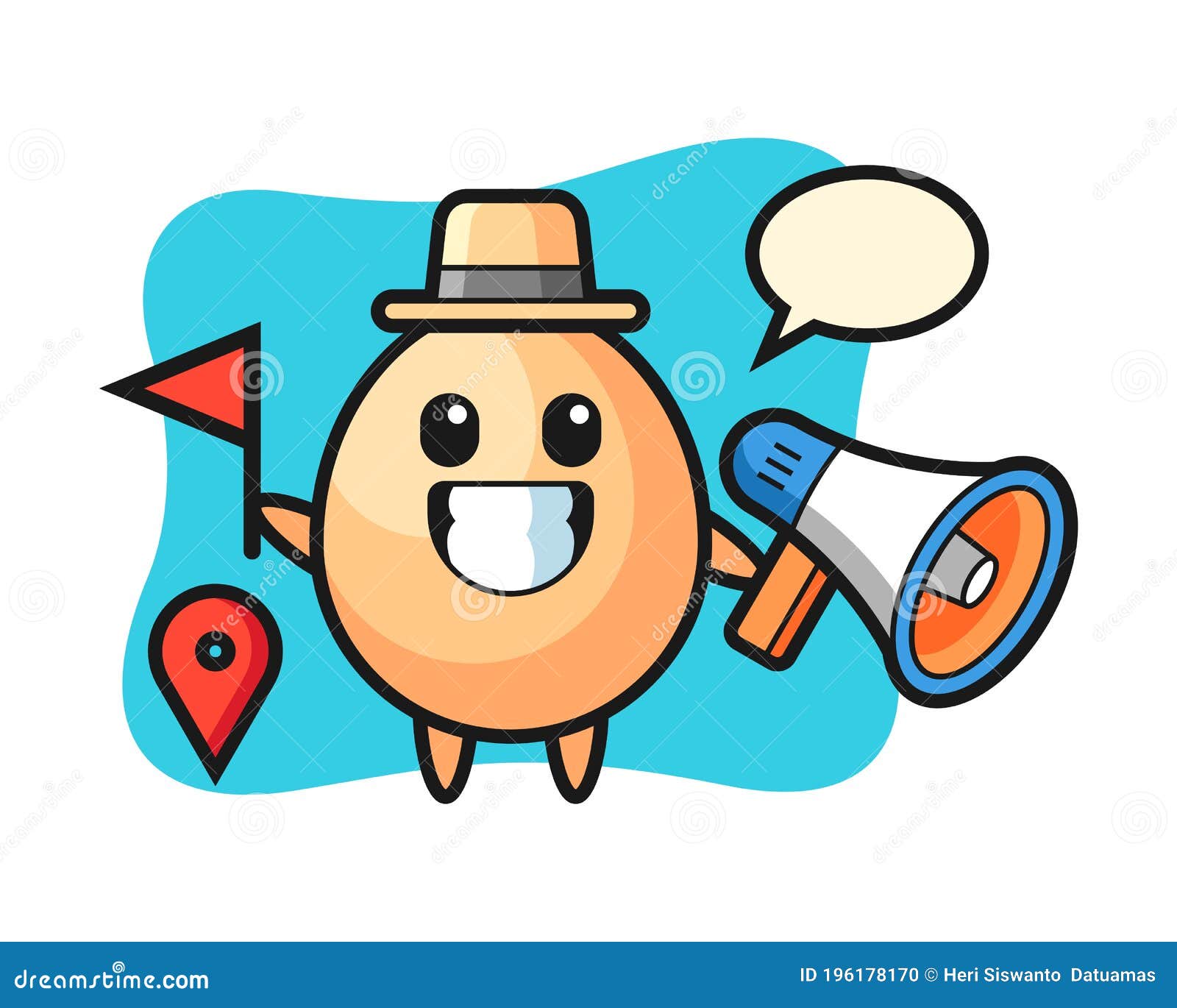 Character Cartoon of Egg As a Tour Guide Stock Vector - Illustration of holiday, healthy: 196178170 Character Cartoon of Egg As a Tour Guide Stock Vector - Illustration of holiday, healthy: 196178170