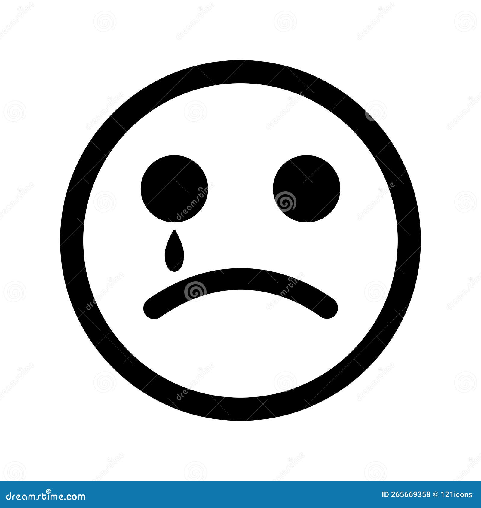 Character, Emoji, Emotes Icon. Black Vector Graphics Stock Illustration