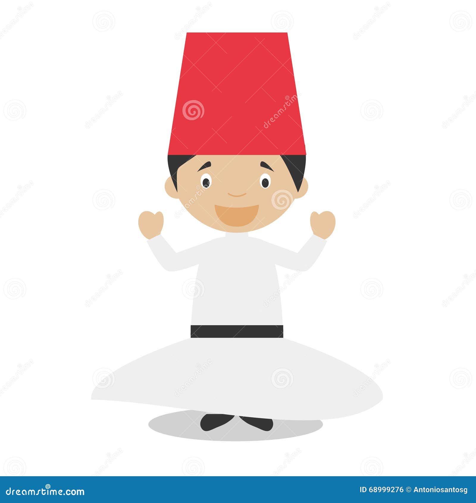 character from turkey. whirling dervishes dressed in the traditional way