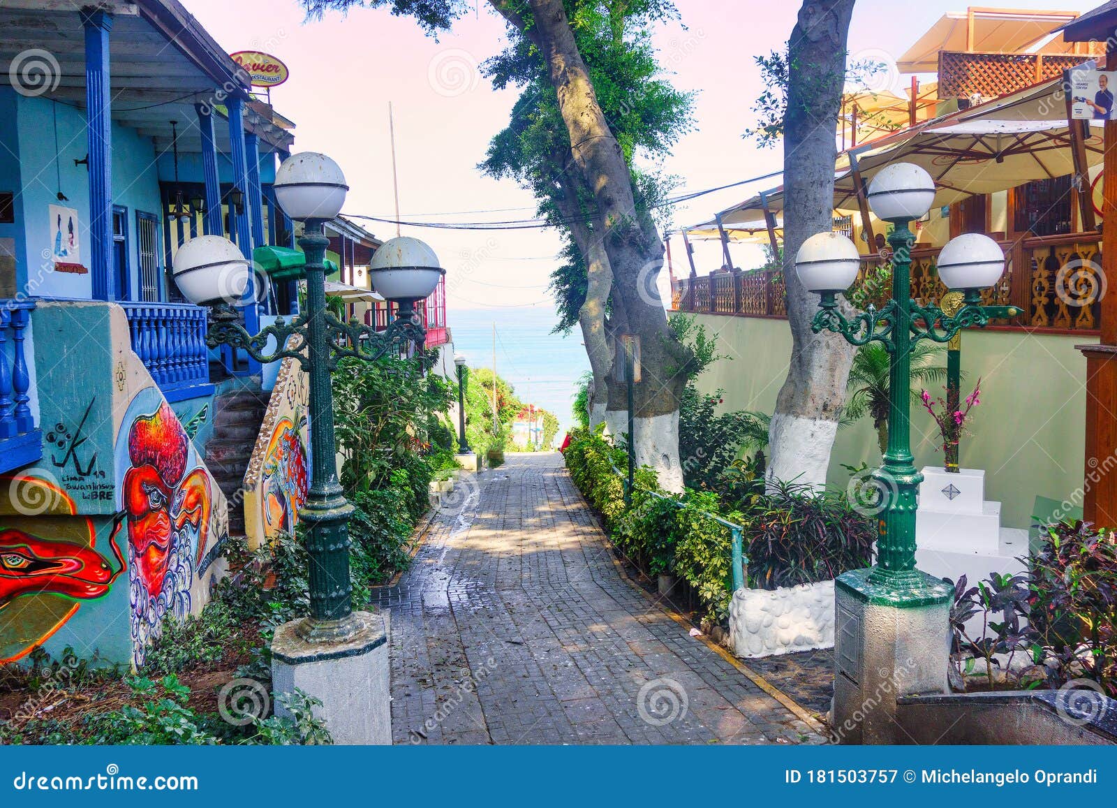 characteristic barranco district in lima capital of peru