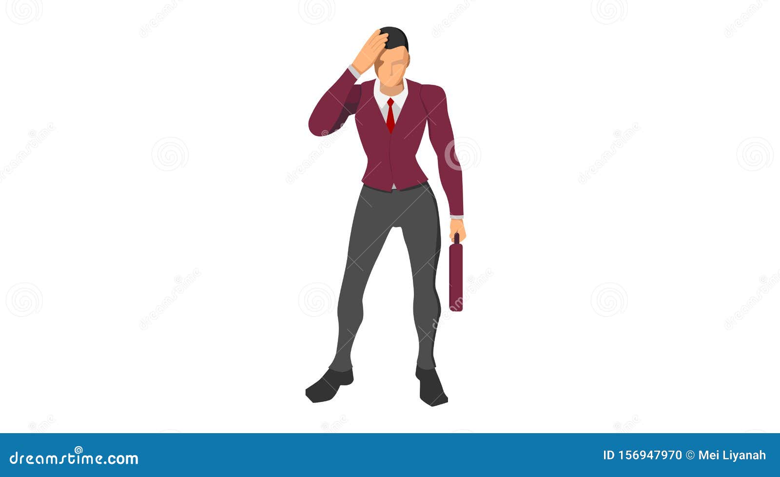 Characters Wearing Suits Stand Holding Their Heads. Body Gestures Indicate  Discrepancies, Errors and Bankruptcies Stock Vector - Illustration of  entrepreneurs, cartoon: 156947970