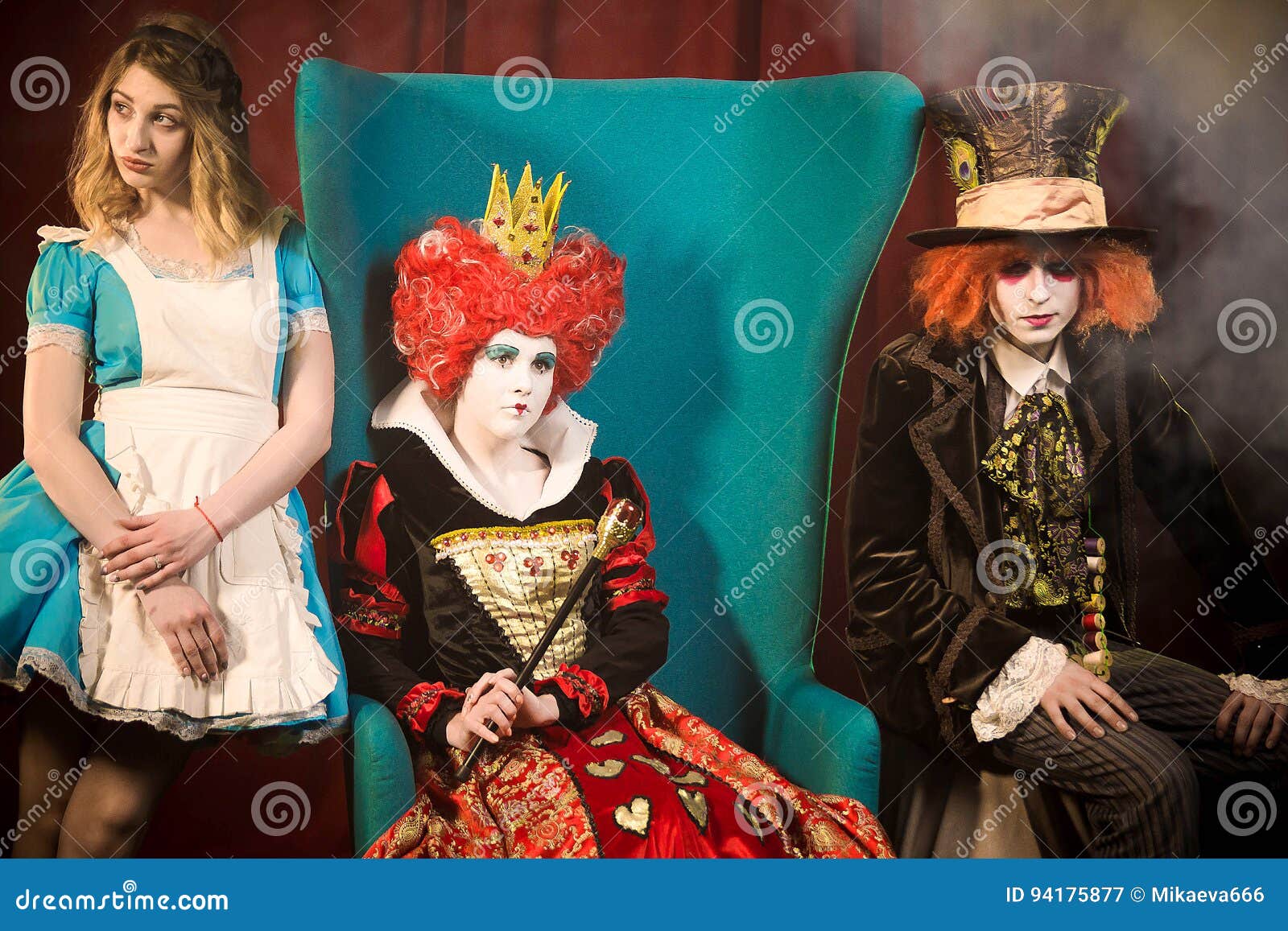 Characters of the Wonderland Stock Image - Image of mantle, playful ...