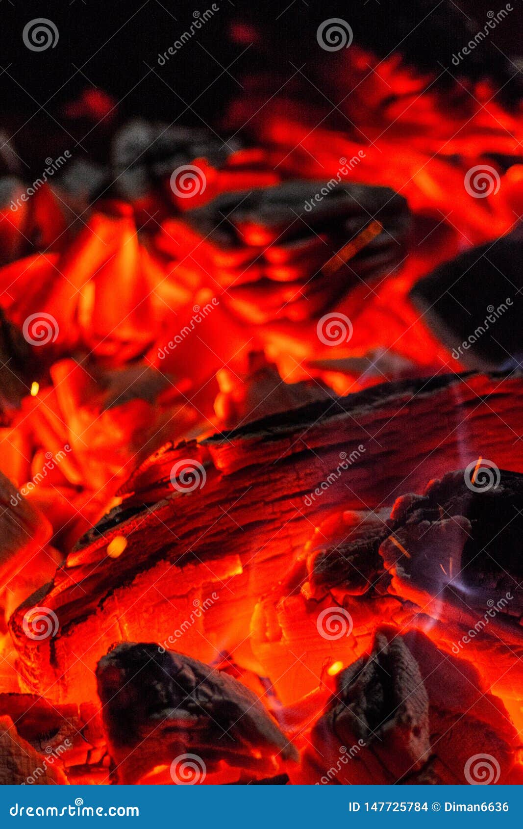 Charcoal. Burning Horn. Burning Coals in the Grill Stock Photo Image of barbecue, cooking