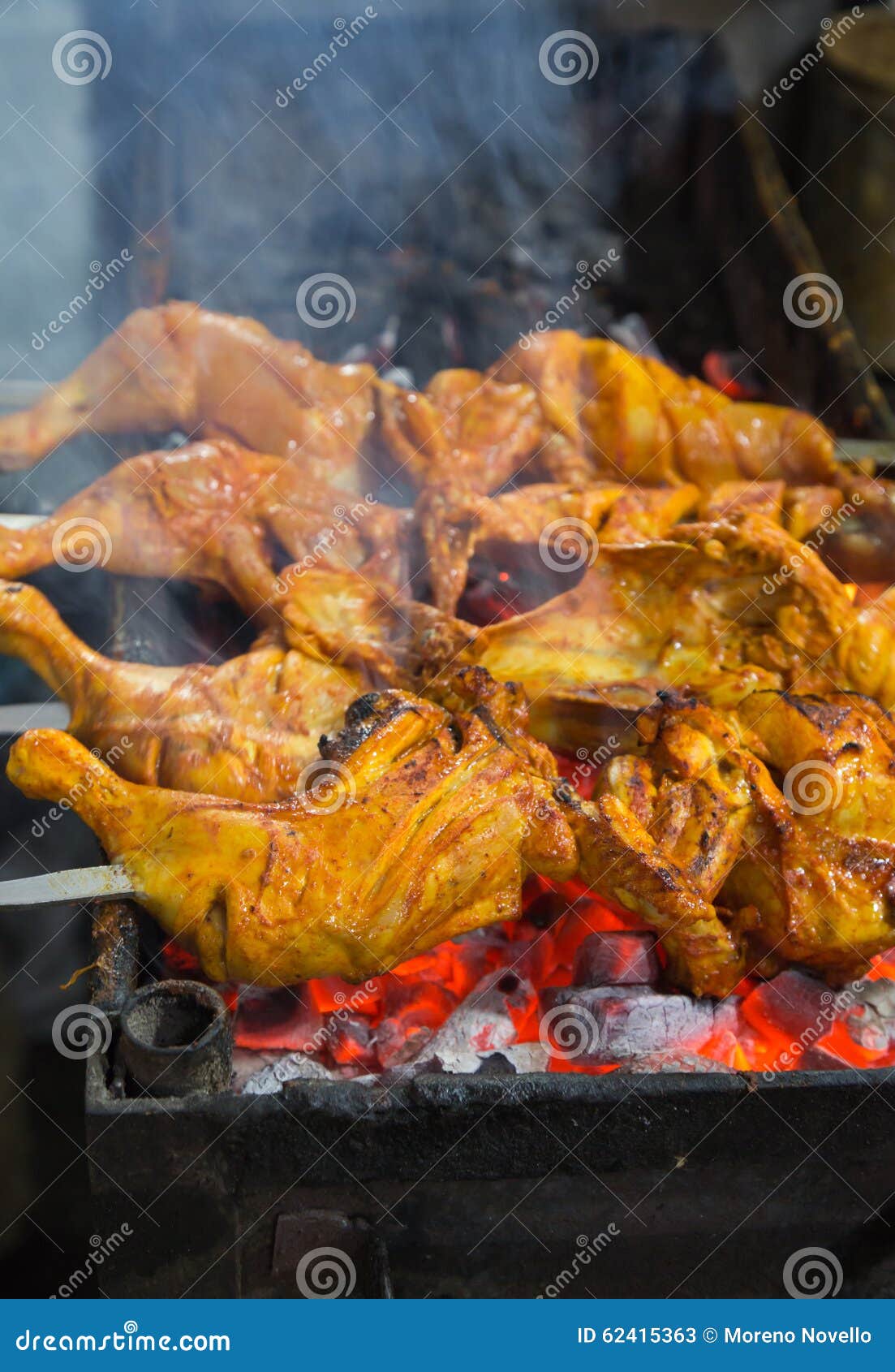 Charcoal chicken stock image. Image of thigh, sauce, grilling 62415363