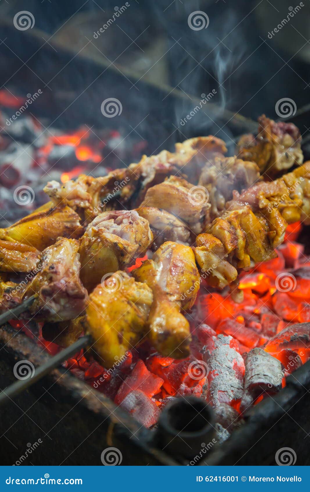 Charcoal chicken stock image. Image of charcoal, drumstick 62416001