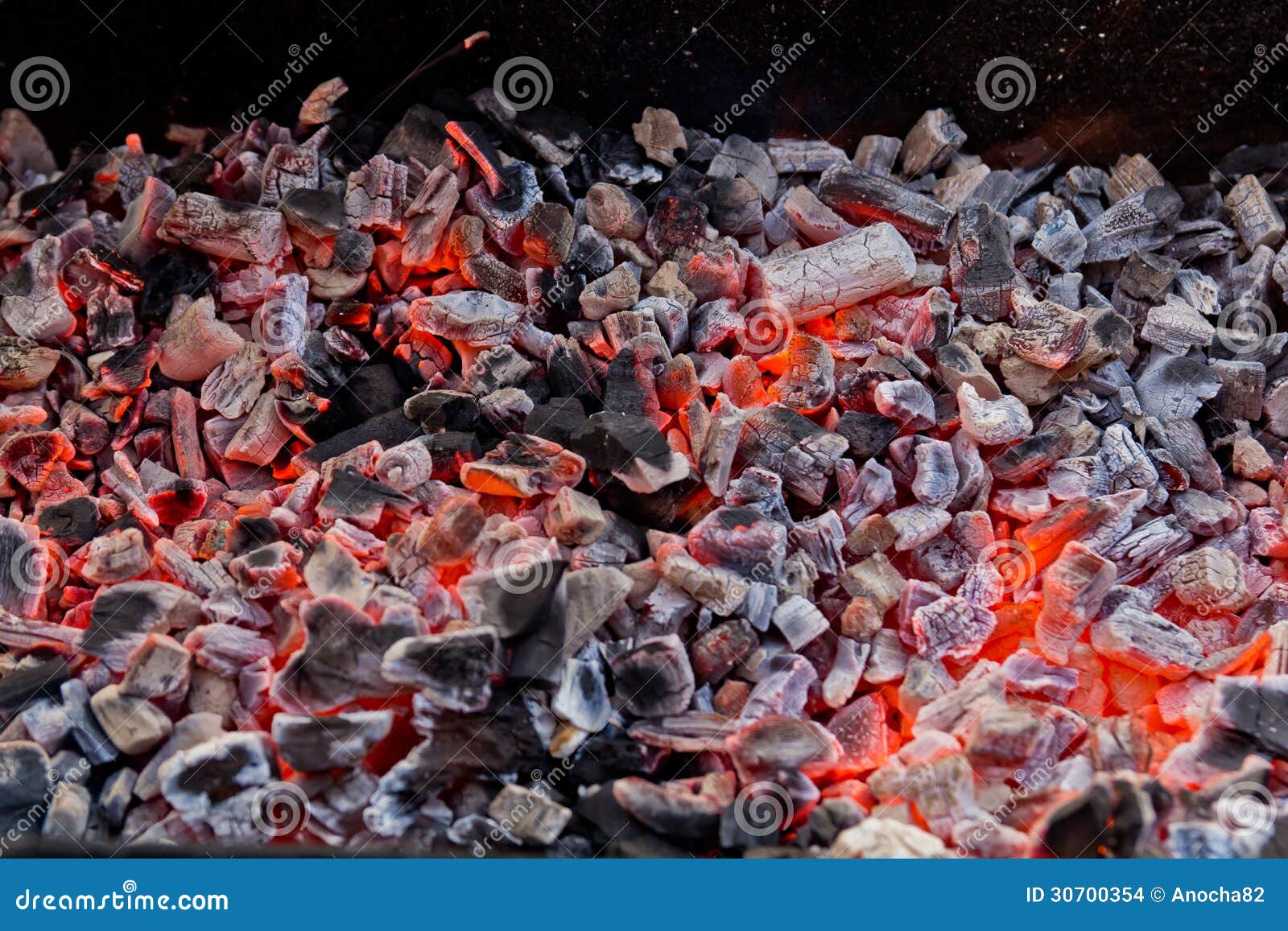 Charcoal fire. stock photo. Image of fireplace, danger 30700354