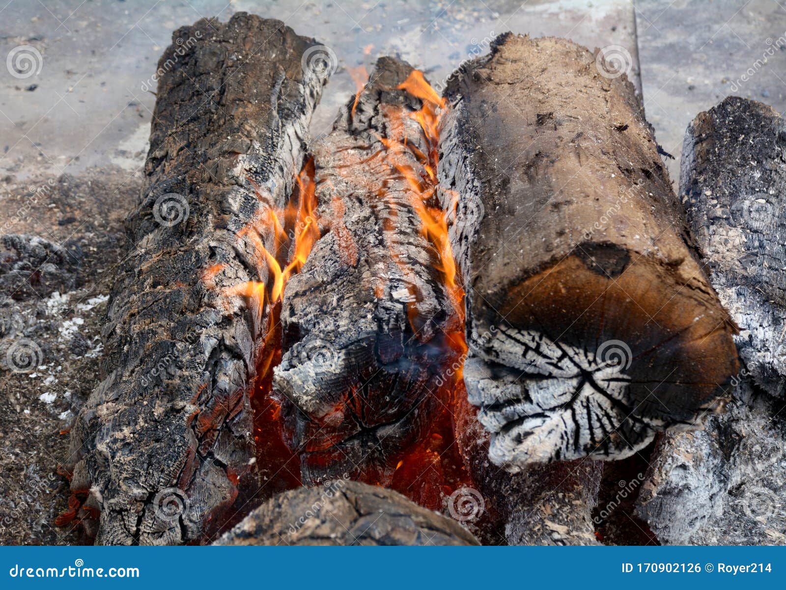 Charcoal on Fire stock photo. Image of flame, fire, coal 170902126