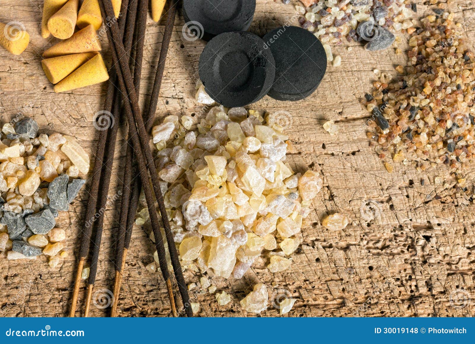 Incense in different forms stock photo. Image of ground 30019148