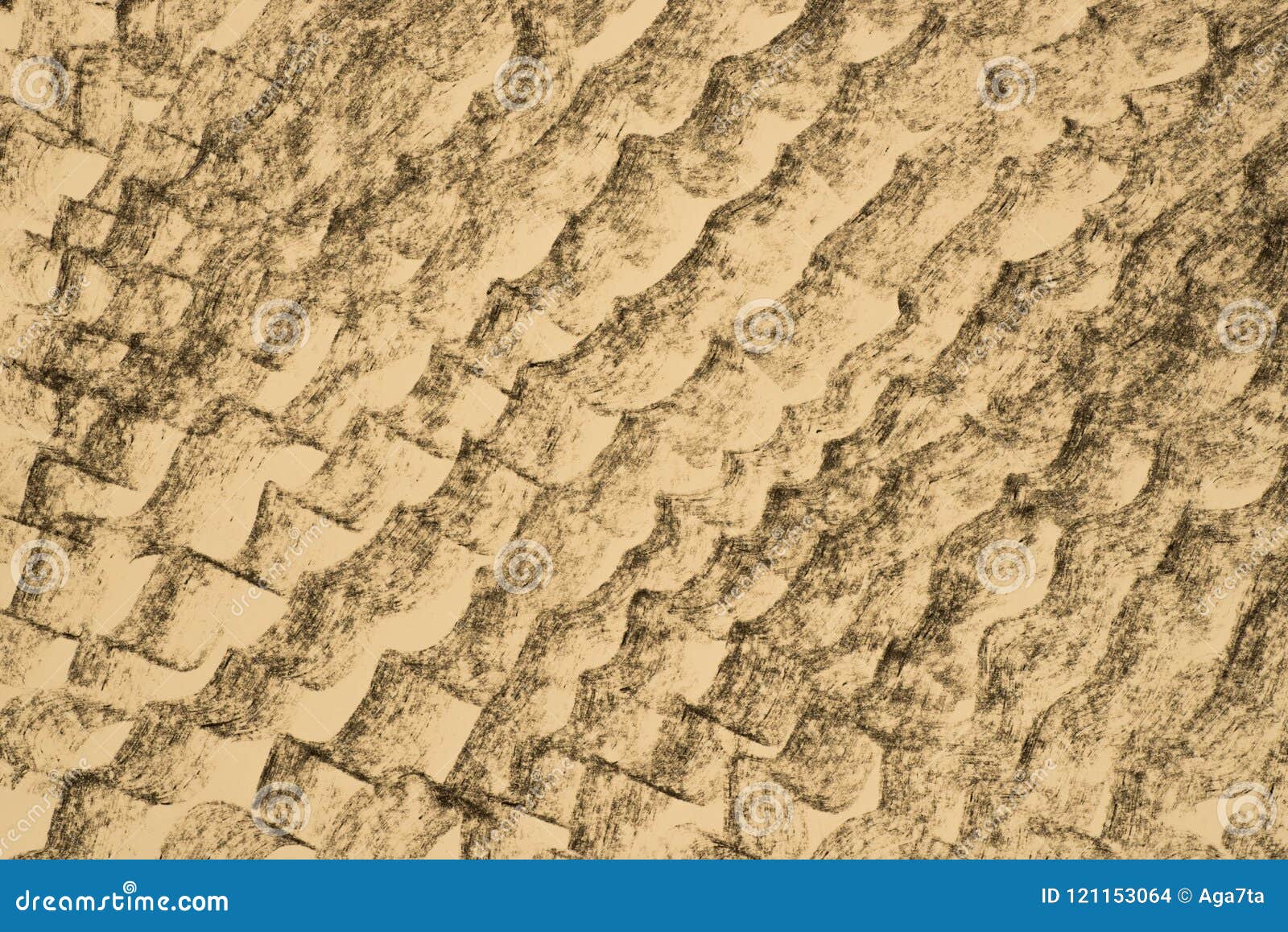 Charcoal Pattern Drawing on Yellow Paper Background Texture Stock Illustration Illustration of