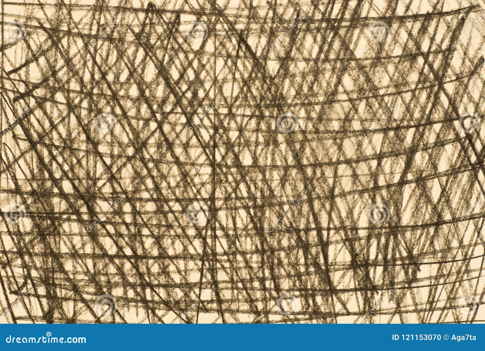 Charcoal Pattern Drawing on Yellow Paper Background Texture Stock Illustration Illustration of