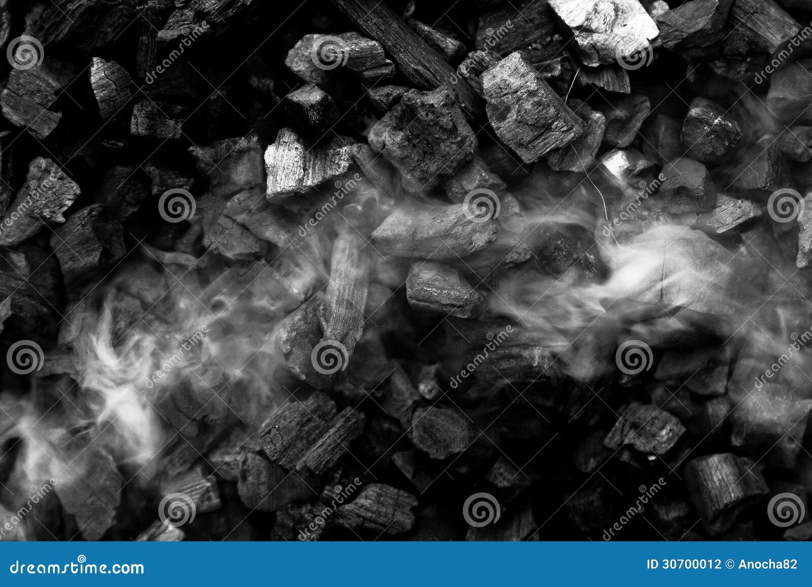 Charcoal smoke. stock photo. Image of dirty, natural 30700012