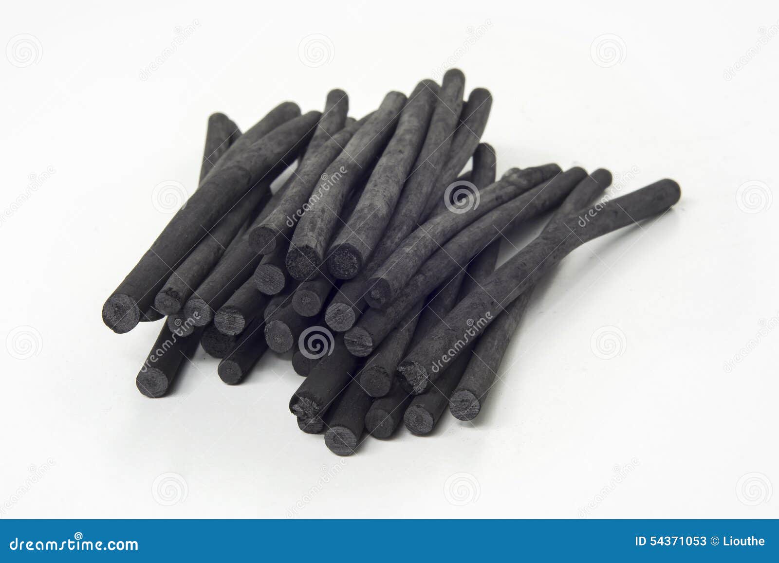 Charcoal sticks stock image. Image of materials, closeup 54371053