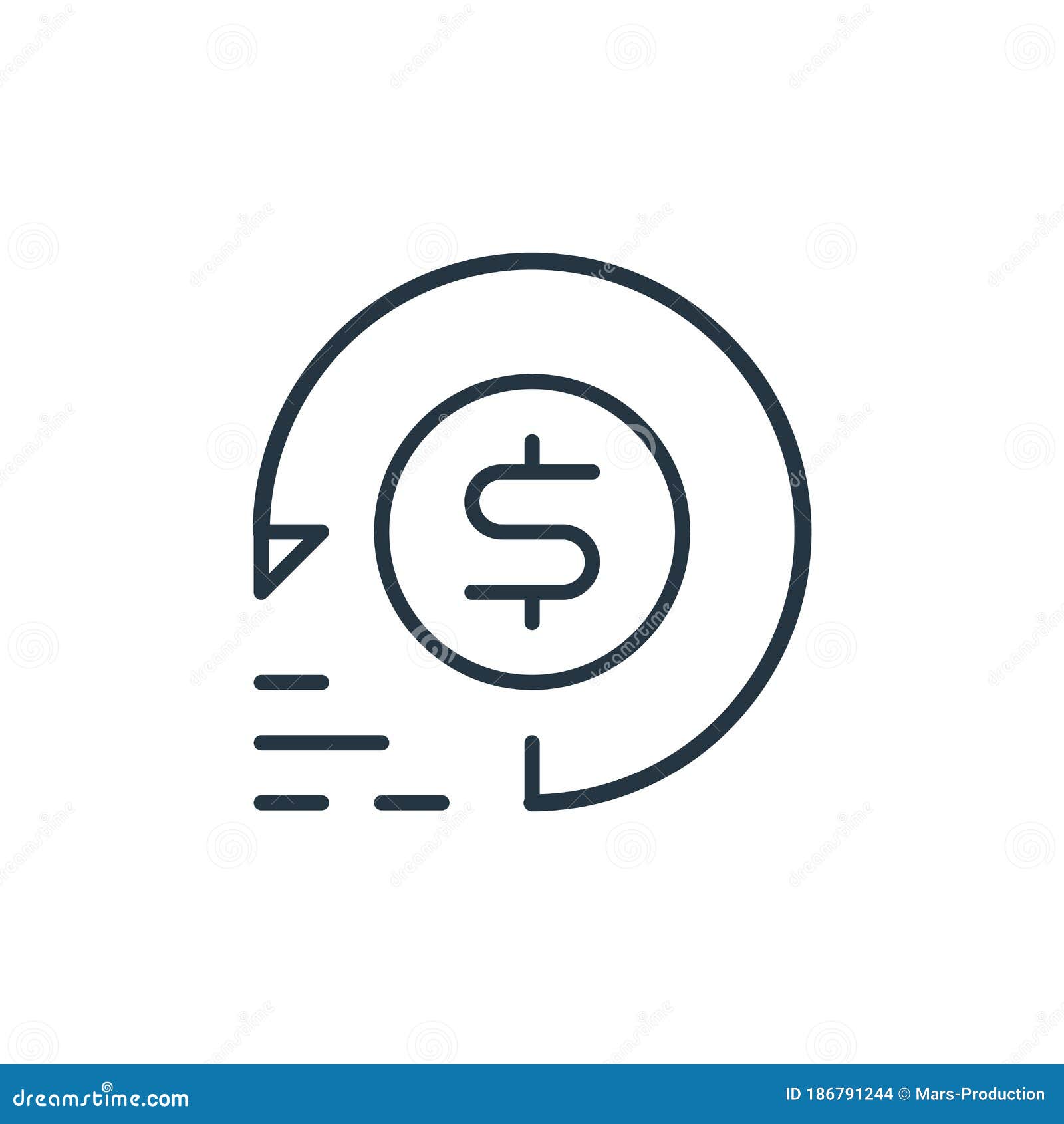Chargeback Vector Icon Chargeback Editable Stroke Chargeback Linear Symbol For Use On Web And Mobile Apps Logo Print Media Stock Vector Illustration Of Rollback Commitment 186791244