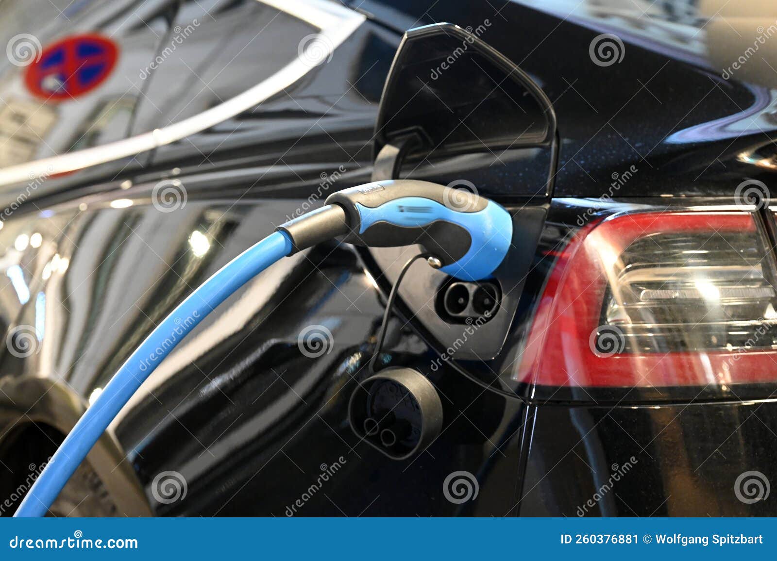 Charging Cable for Electric Car Stock Image Image of traffic
