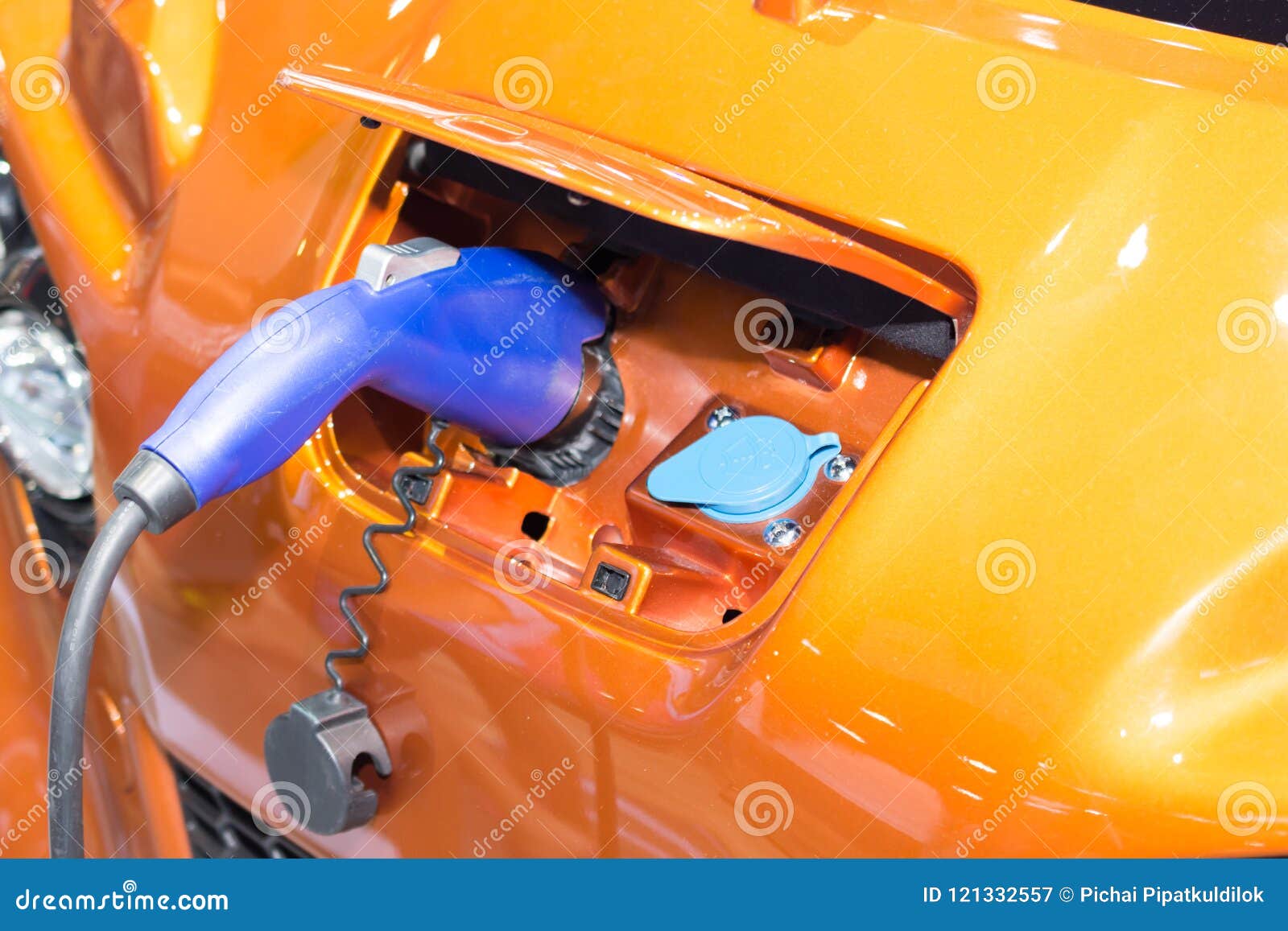 Charging an Electric Car Battery Stock Image Image of electro, light