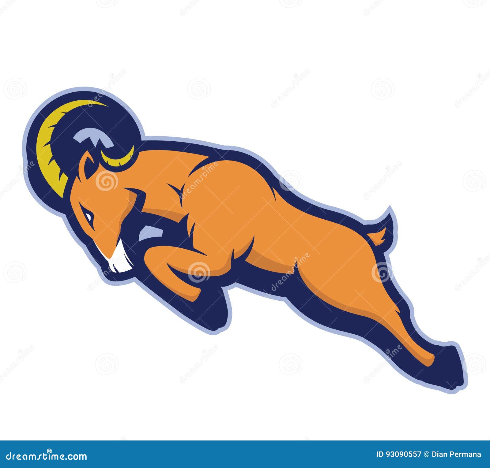 charging ram mascot