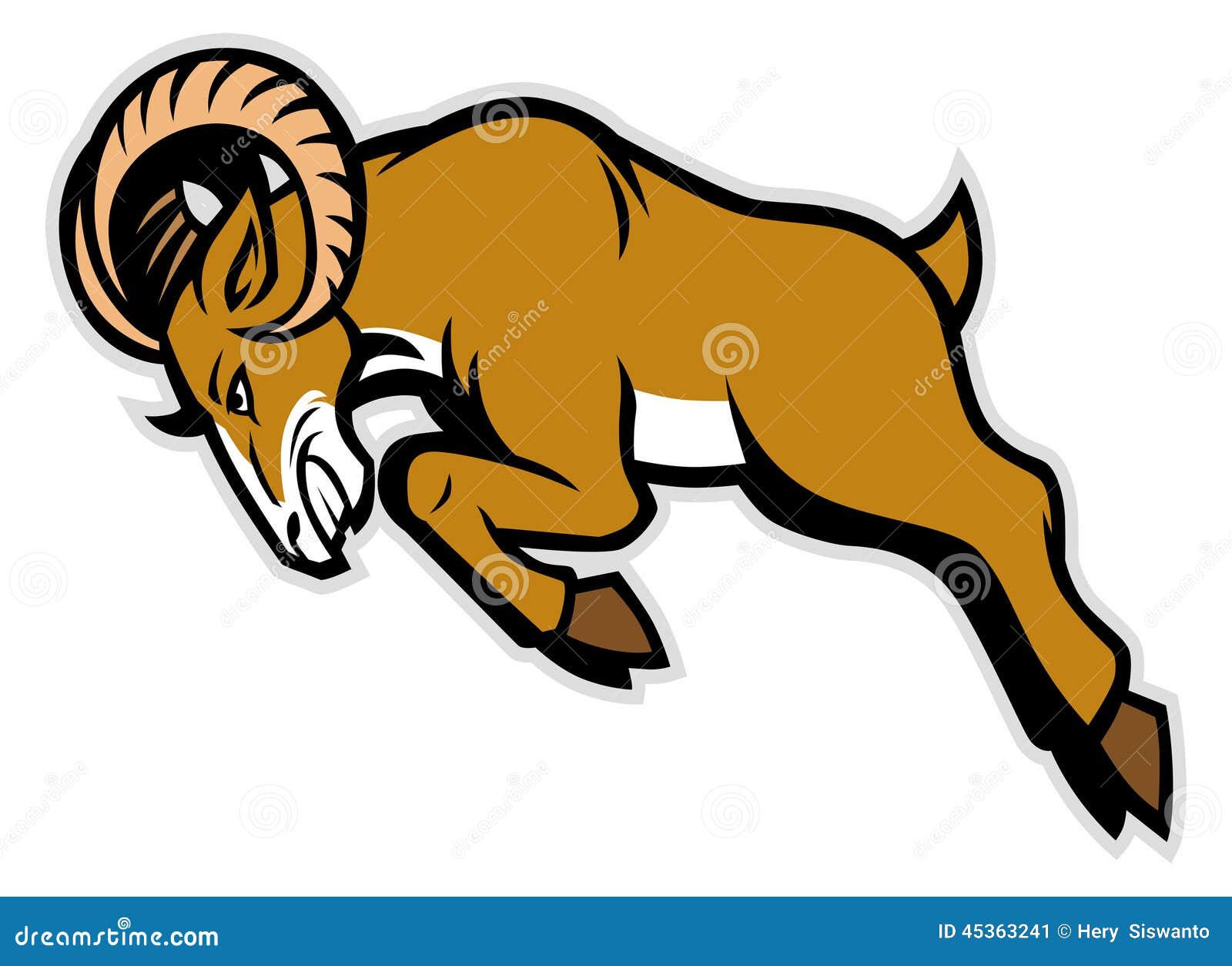 charging ram mascot