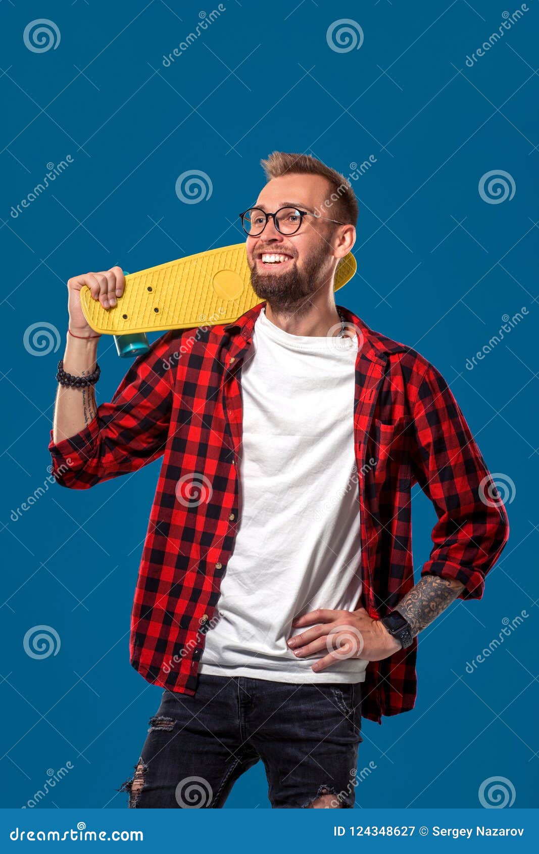 red check shirt with white t shirt