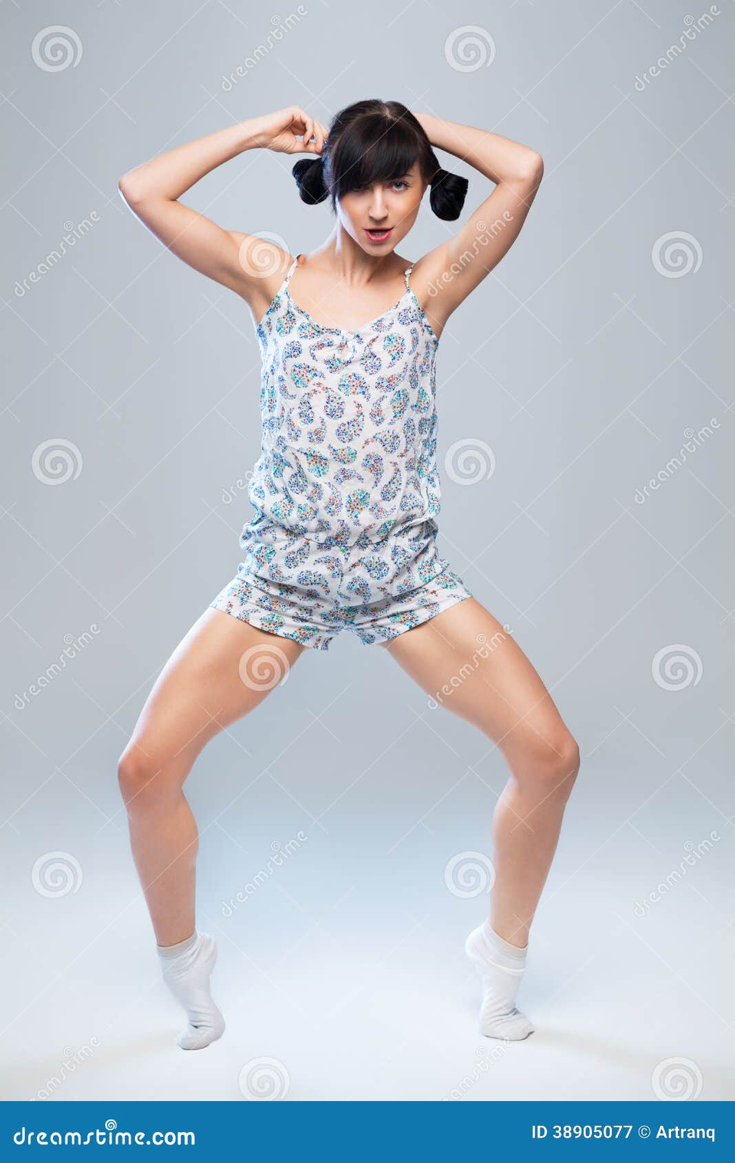 Charismatic Girl In Pajamas Stock Photo Image 38905077