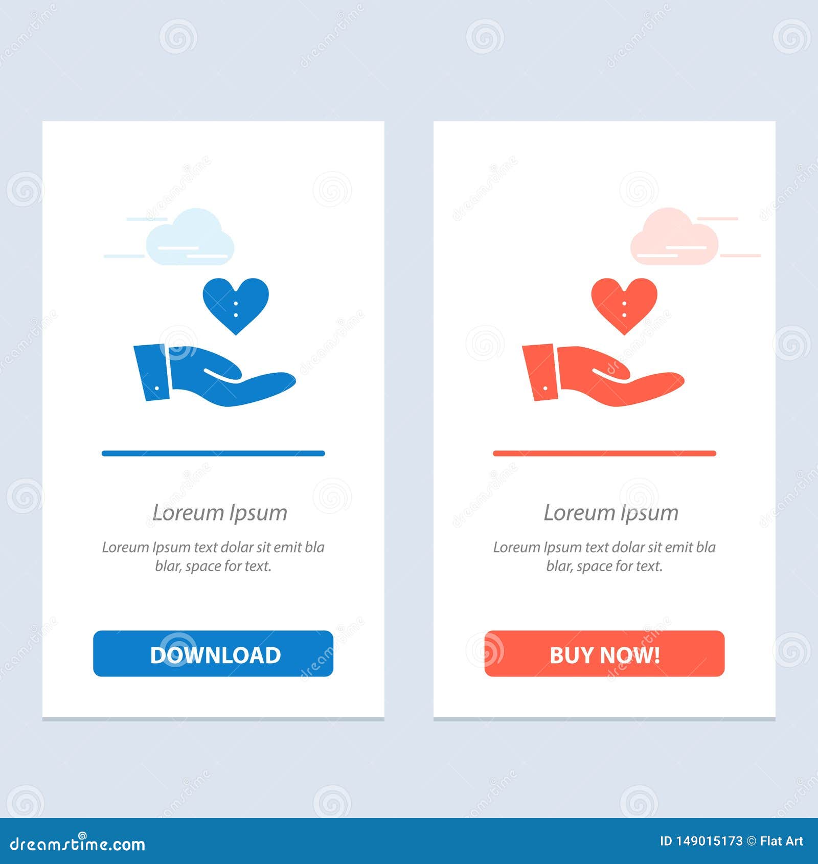 Charity, Donation, Giving, Hand, Love Blue And Red Download And Inside Donation Card Template Free