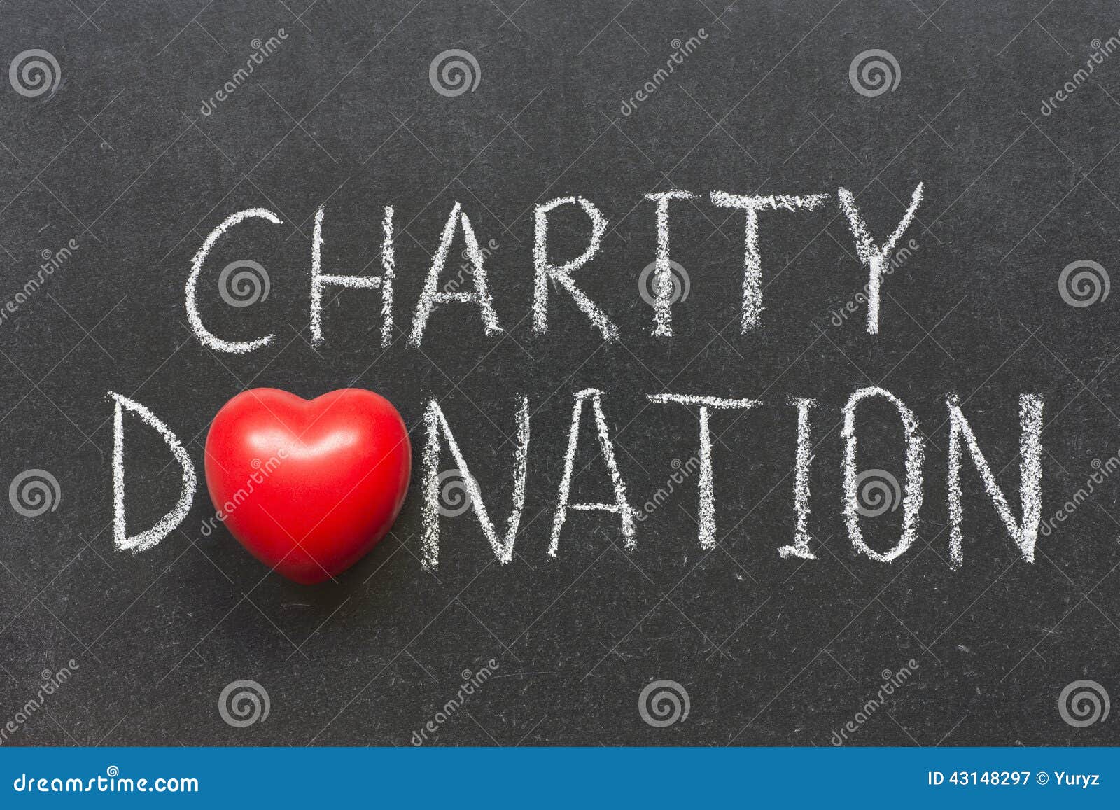 charity donation phrase handwritten school blackboard heart symbol o 43148297