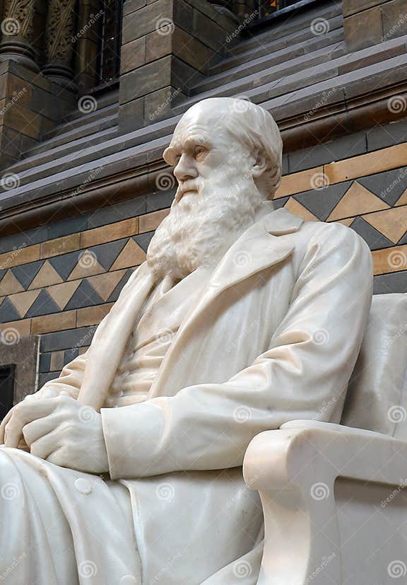 Charles Darwin Statue, Natural History Museum, London Editorial