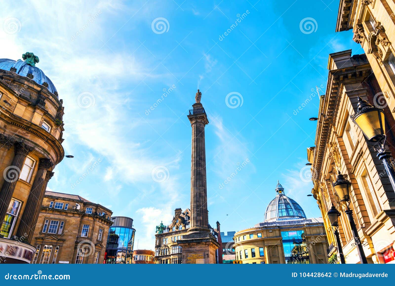 charles grey monument in newcastle upon tyne, uk during the day