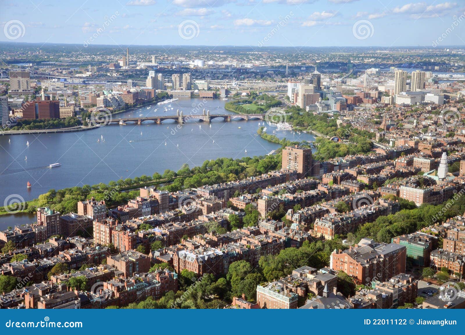 Charles River and Back Bay, Boston Stock Photo Image of massachusetts